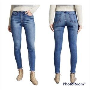 RAG & BONE High Rise Ankle Skinny Jean Size 25 High Rise Skinny Jeans